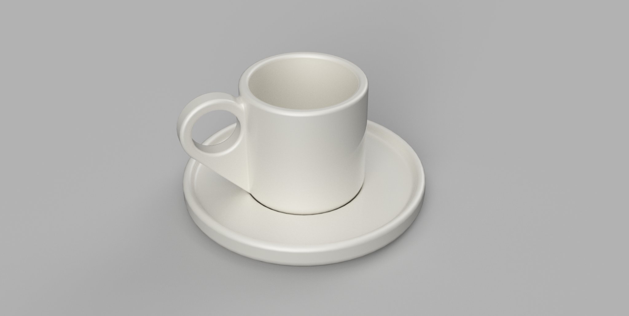 Cốc espresso đơn giản nhưng thanh lịch với đĩa lót