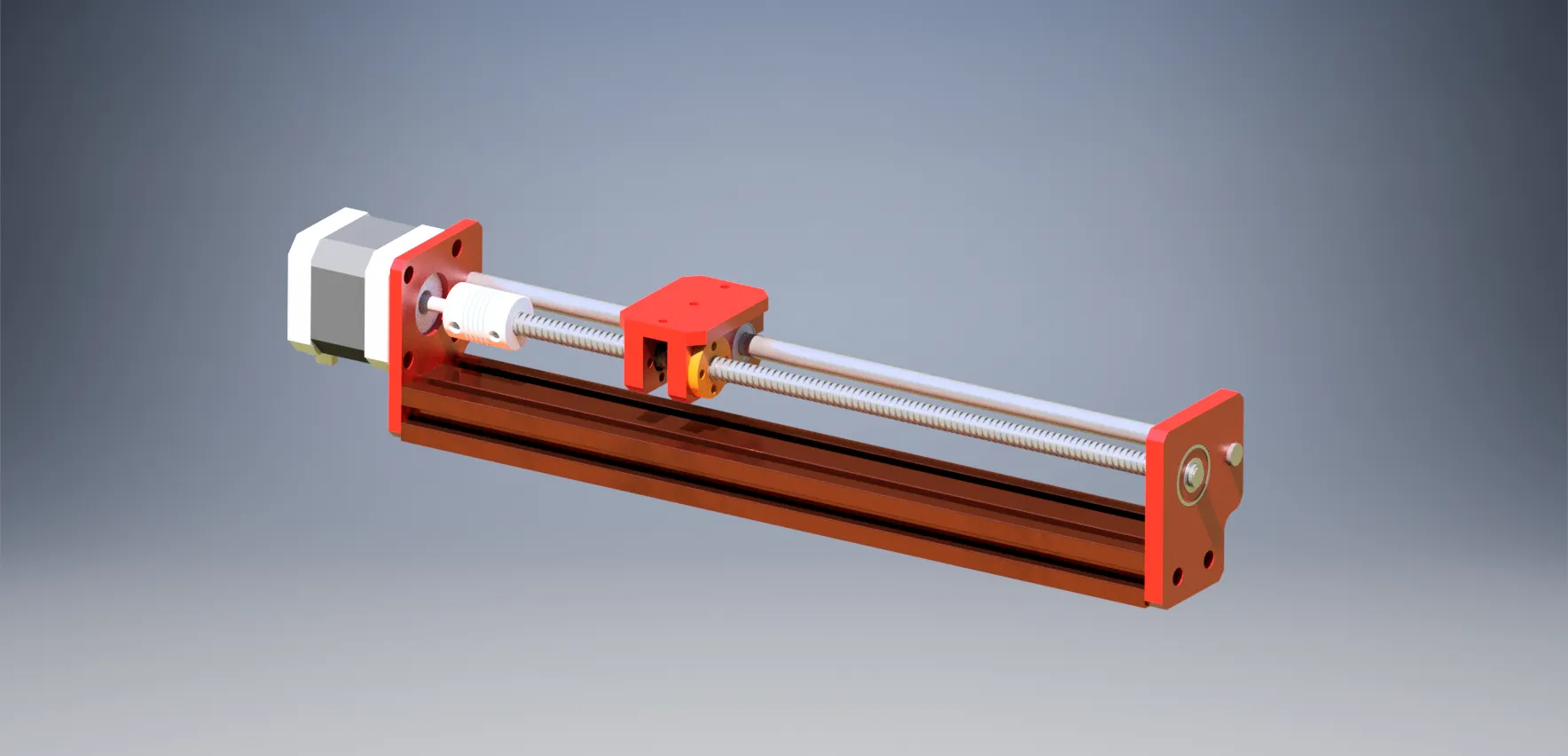 Trục tuyến tính với động cơ Nema 17 từ máy in 3D cũ