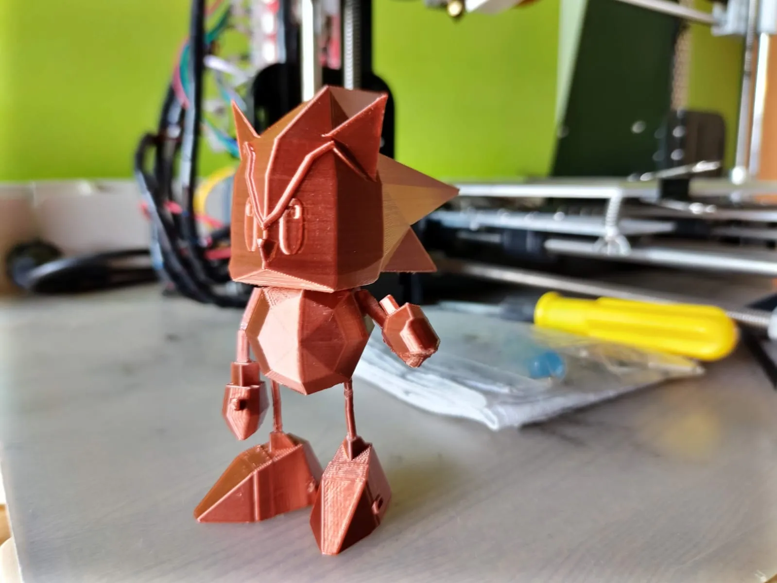 Nhân vật Sonic Poligonal phong cách Low Poly