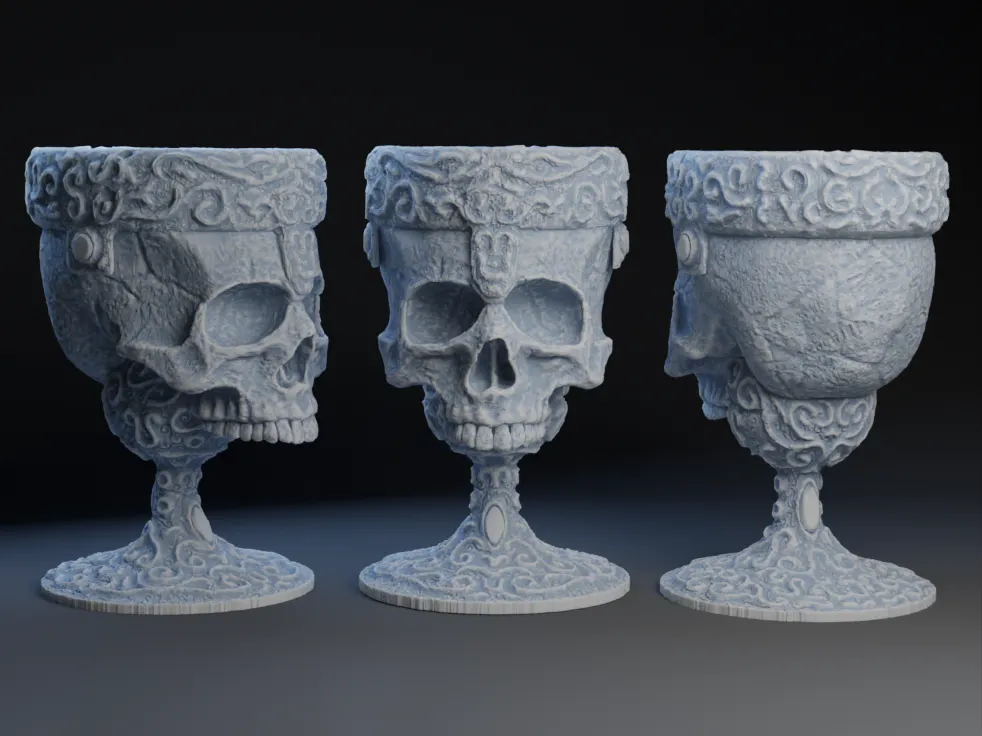 Cốc Hình Đầu Xương Độc Đáo