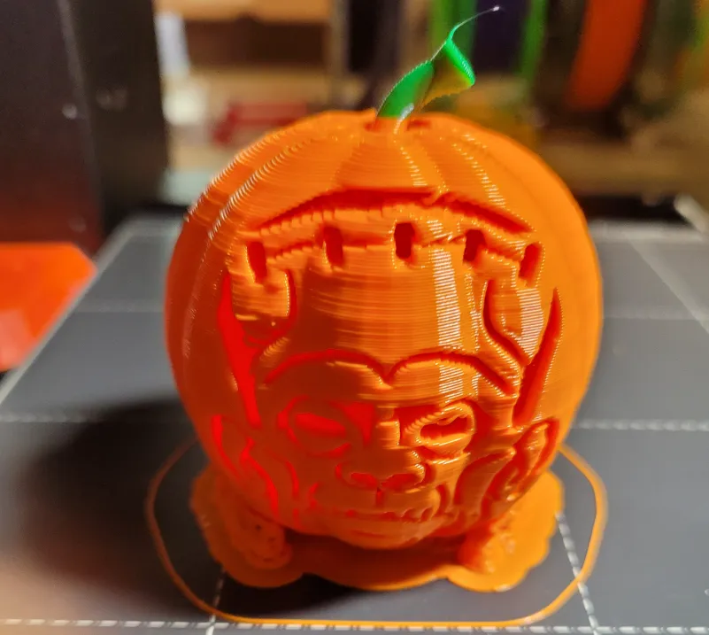 Quái vật bí ngô Franky với mặt Frankenstein có đèn LED