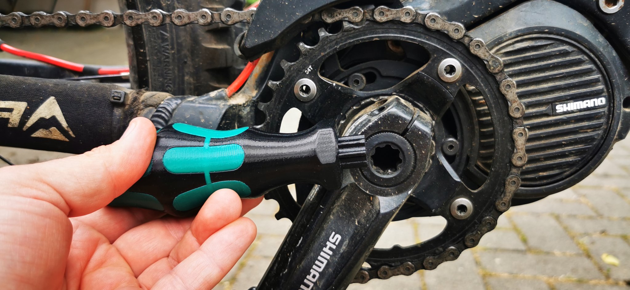 Công cụ Wera Kraftform kết hợp Shimano HollowTech TL-FC16