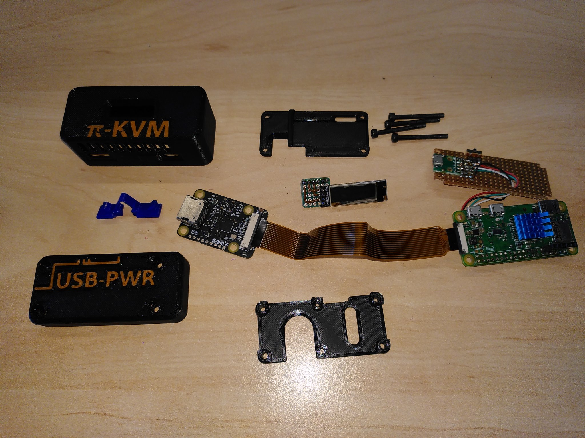 Vỏ cho Pi-KVM (zero) với màn hình OLED