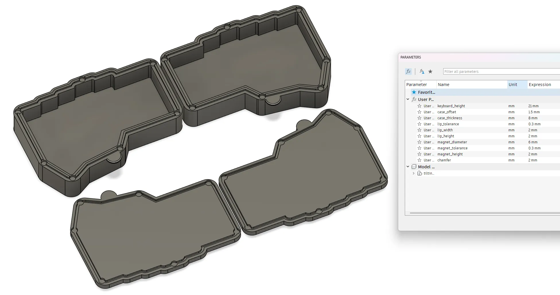 Hộp đựng di động tùy chỉnh cho bàn phím Corne