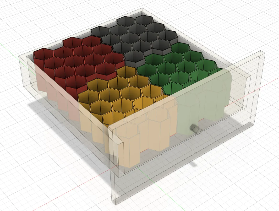 Giá đỡ cáp tổ ong cho ngăn kéo Ikea Kallax