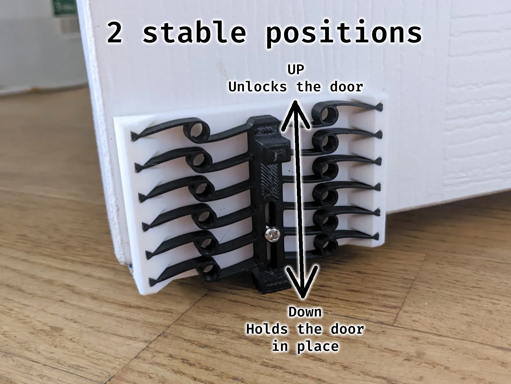 Chân đỡ cửa cơ khí vận hành bằng chân với cơ chế linh hoạt