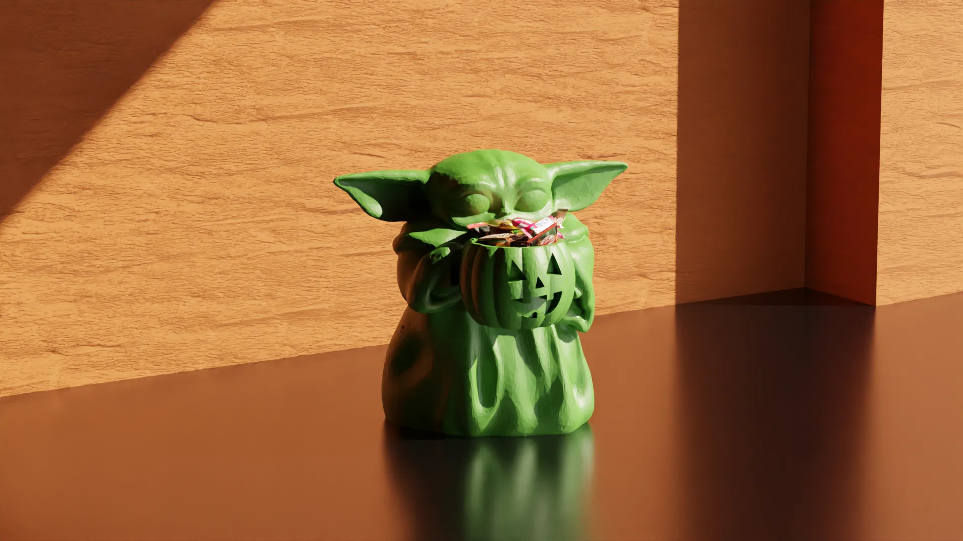 Grogu (Baby Yoda) phiên bản Halloween trong Star Wars