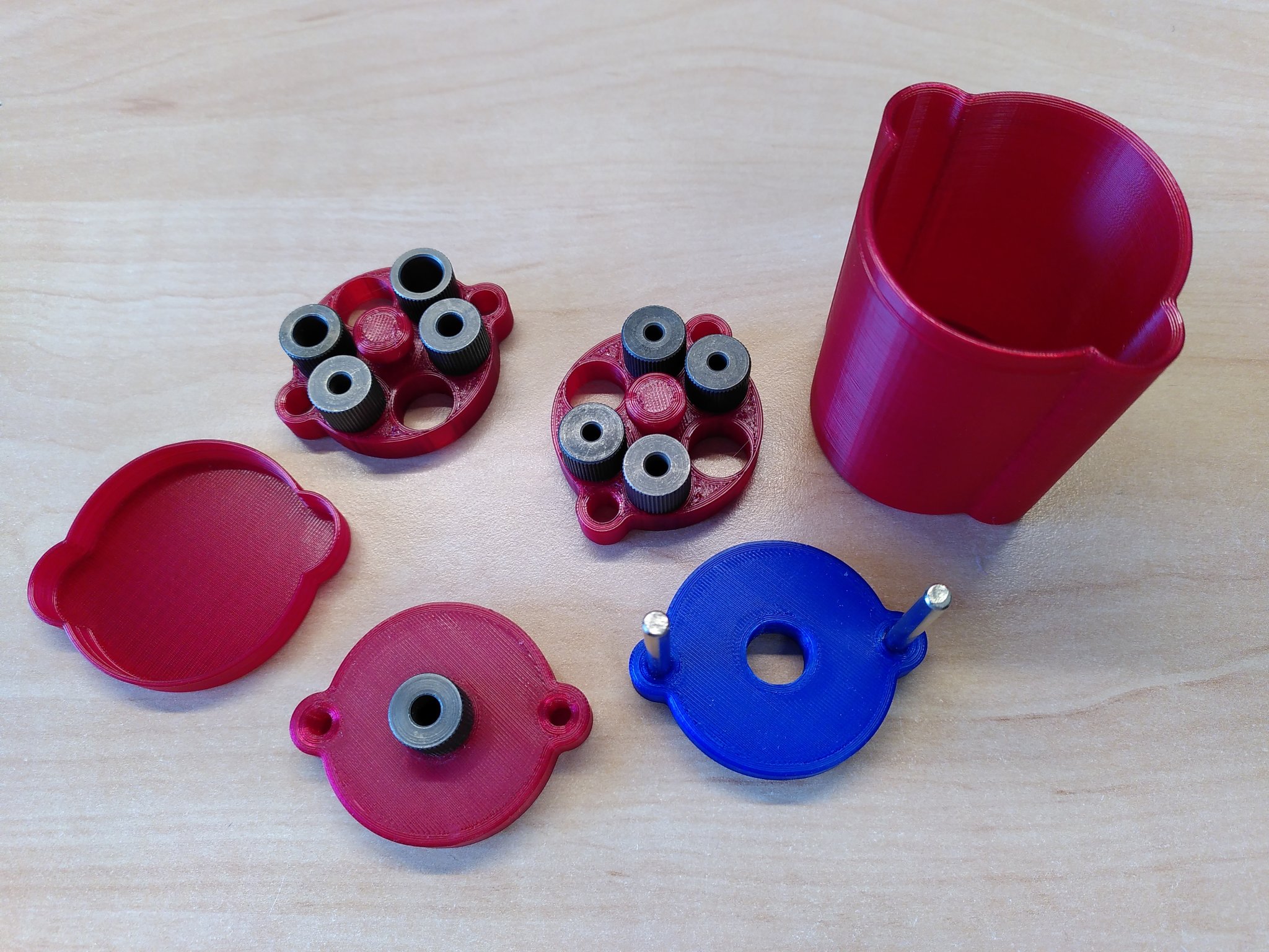 Giá đỡ khoan với hộp đựng cho lỗ đứng tâm