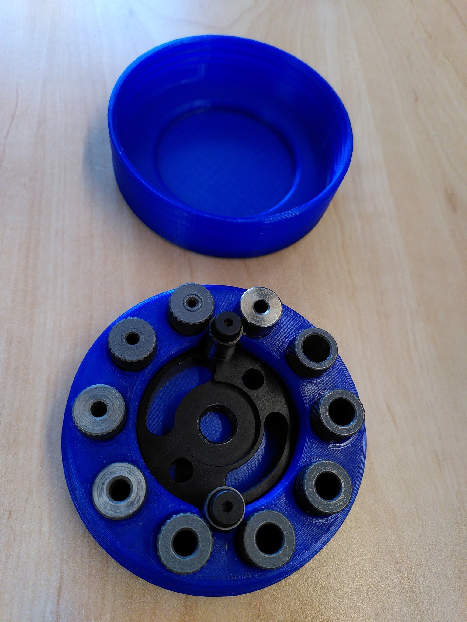 Hộp đựng jig khoan với chỗ để 10 chèn jig