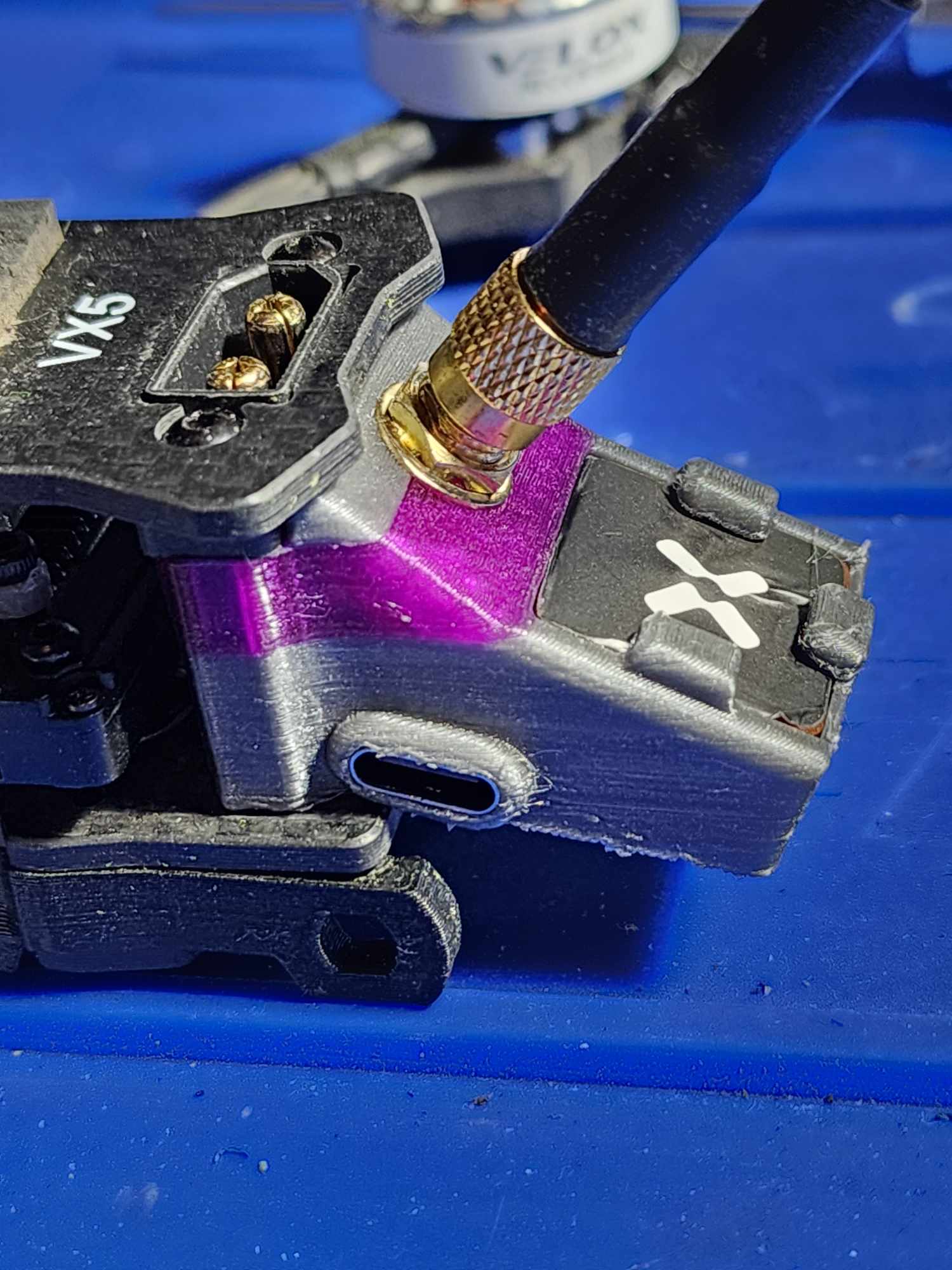 Giá đỡ Foxeer m10Q 180 GPS + SMA + USBC cho FlyFishRC Volador VX5