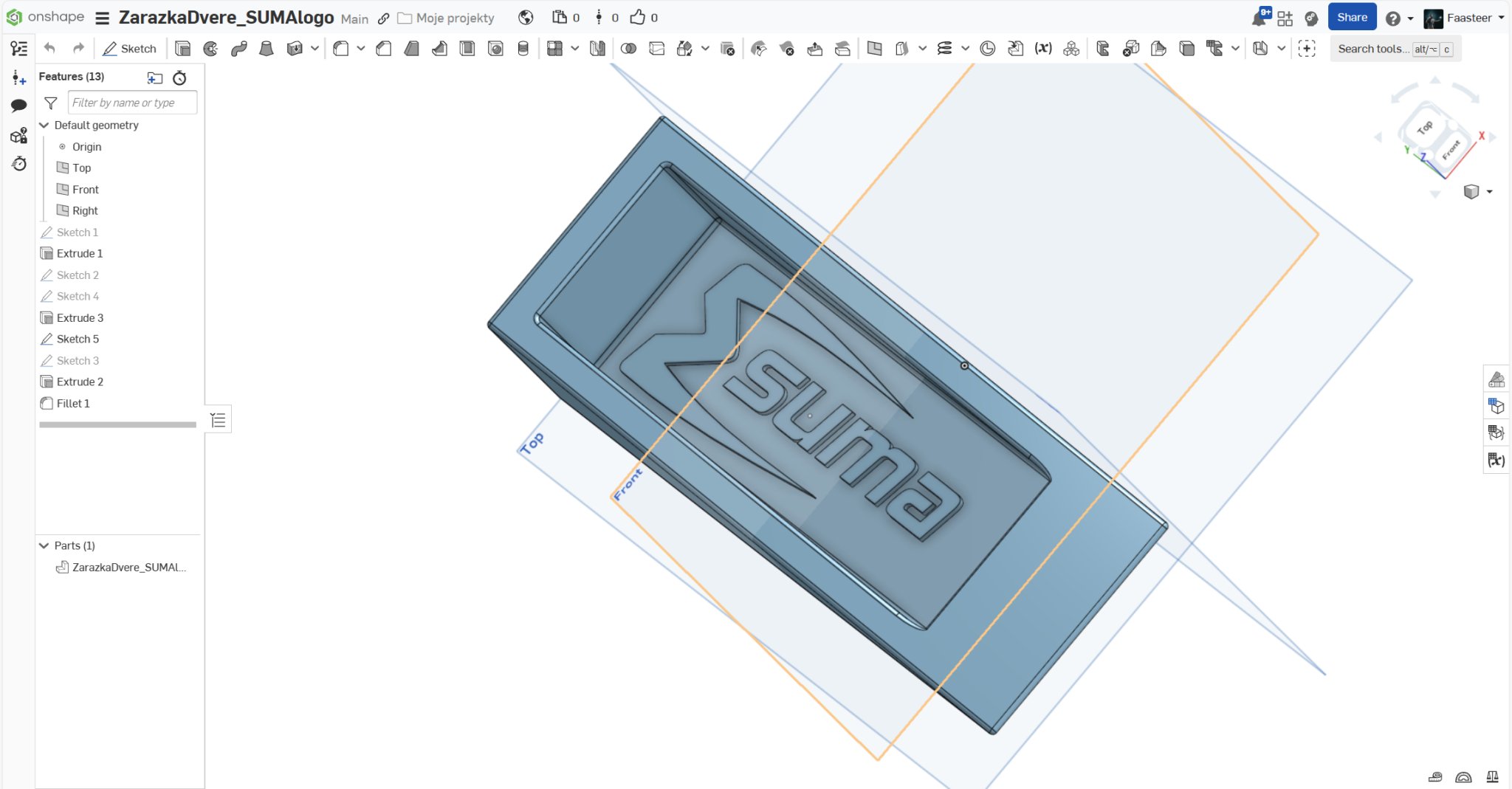 Đế giữ cửa với không gian cho logo