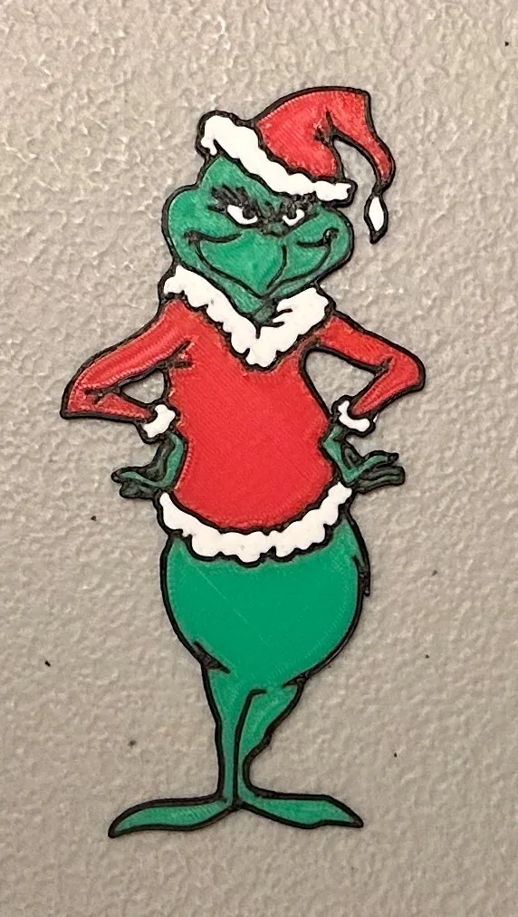 Nam châm Grinch nhiều màu sắc 4 màu