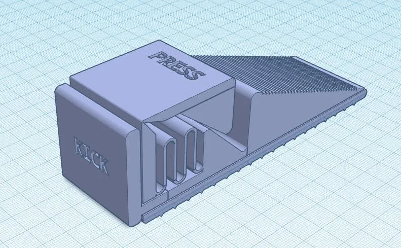 Giá đỡ cửa Kicky dễ dàng in tại chỗ và sử dụng chân