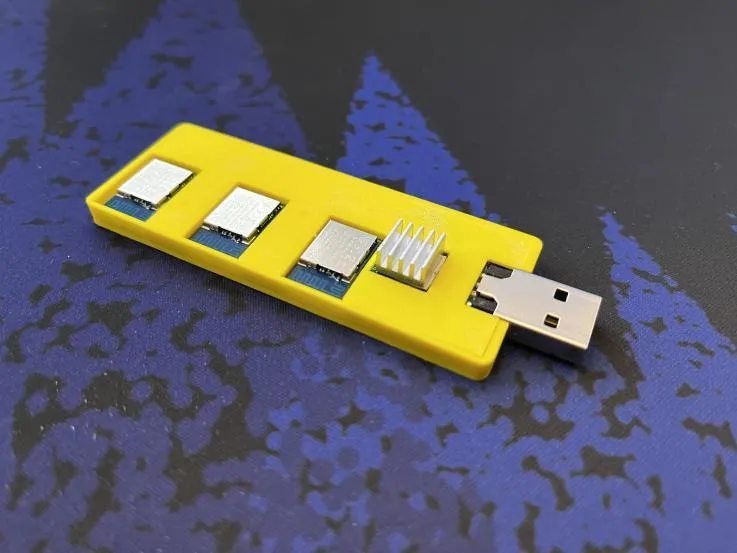 Vỏ dongle Tundra 5/7 với tản nhiệt 8x8x5