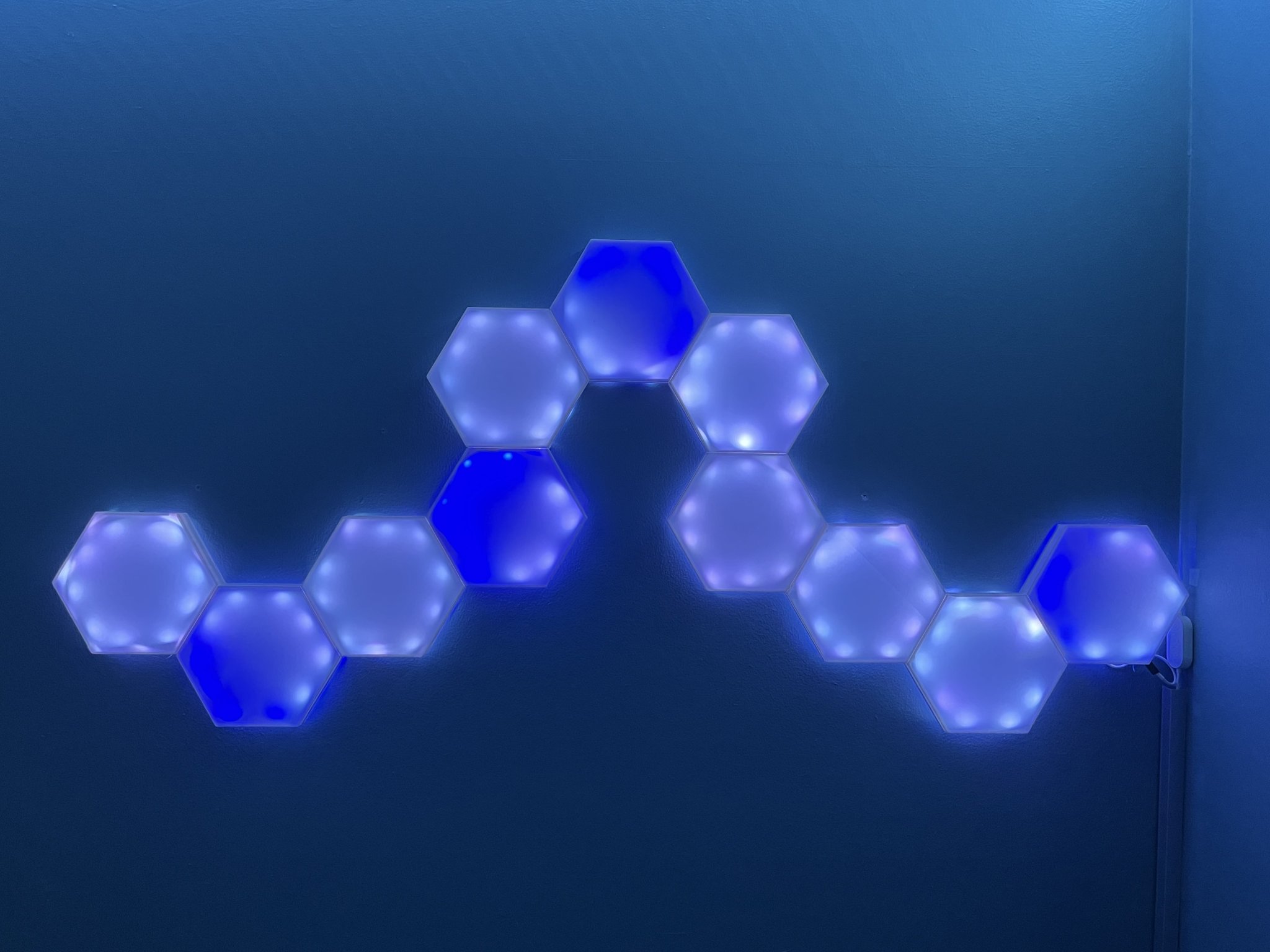 Hexagon Nano Leaf in 3D cho ánh sáng trang trí