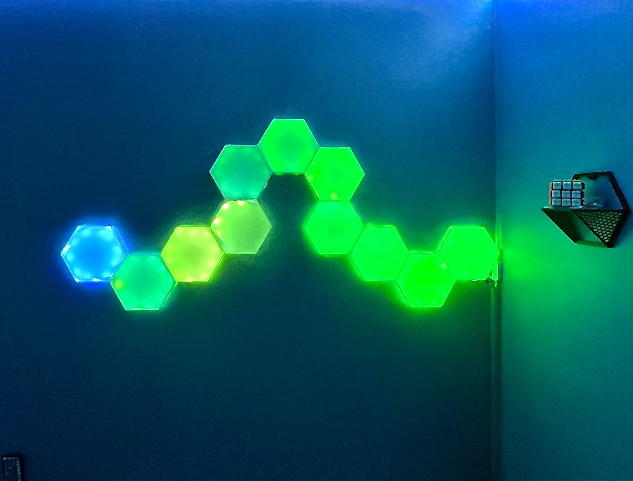 Hexagon Nano Leaf in 3D cho ánh sáng trang trí