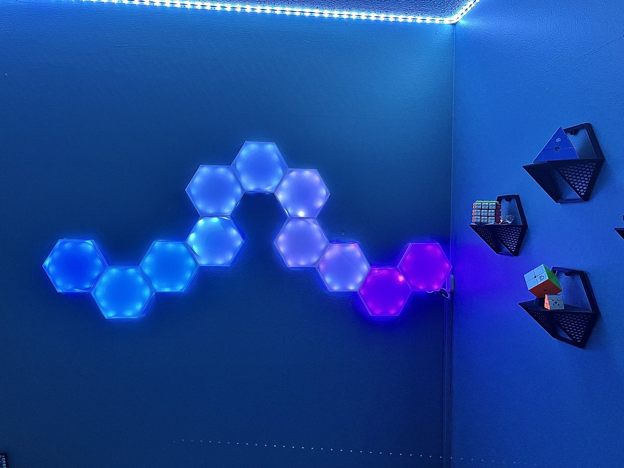 Hexagon Nano Leaf in 3D cho ánh sáng trang trí