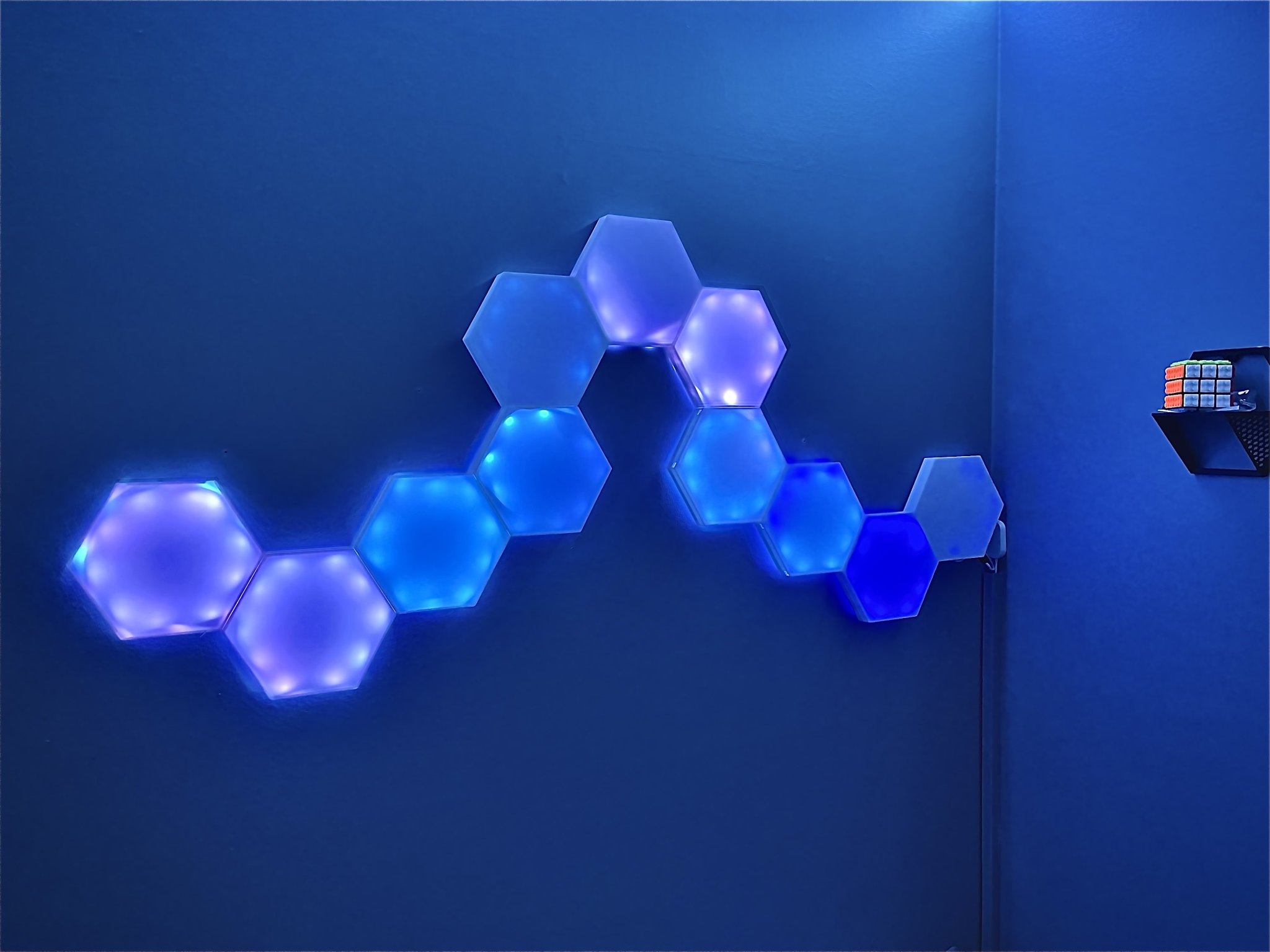 Hexagon Nano Leaf in 3D cho ánh sáng trang trí