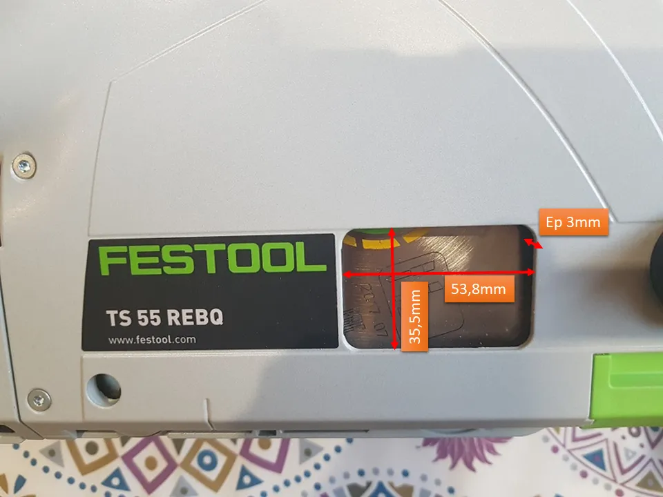 Che bụi cho máy cưa Festool TS55 REBQ