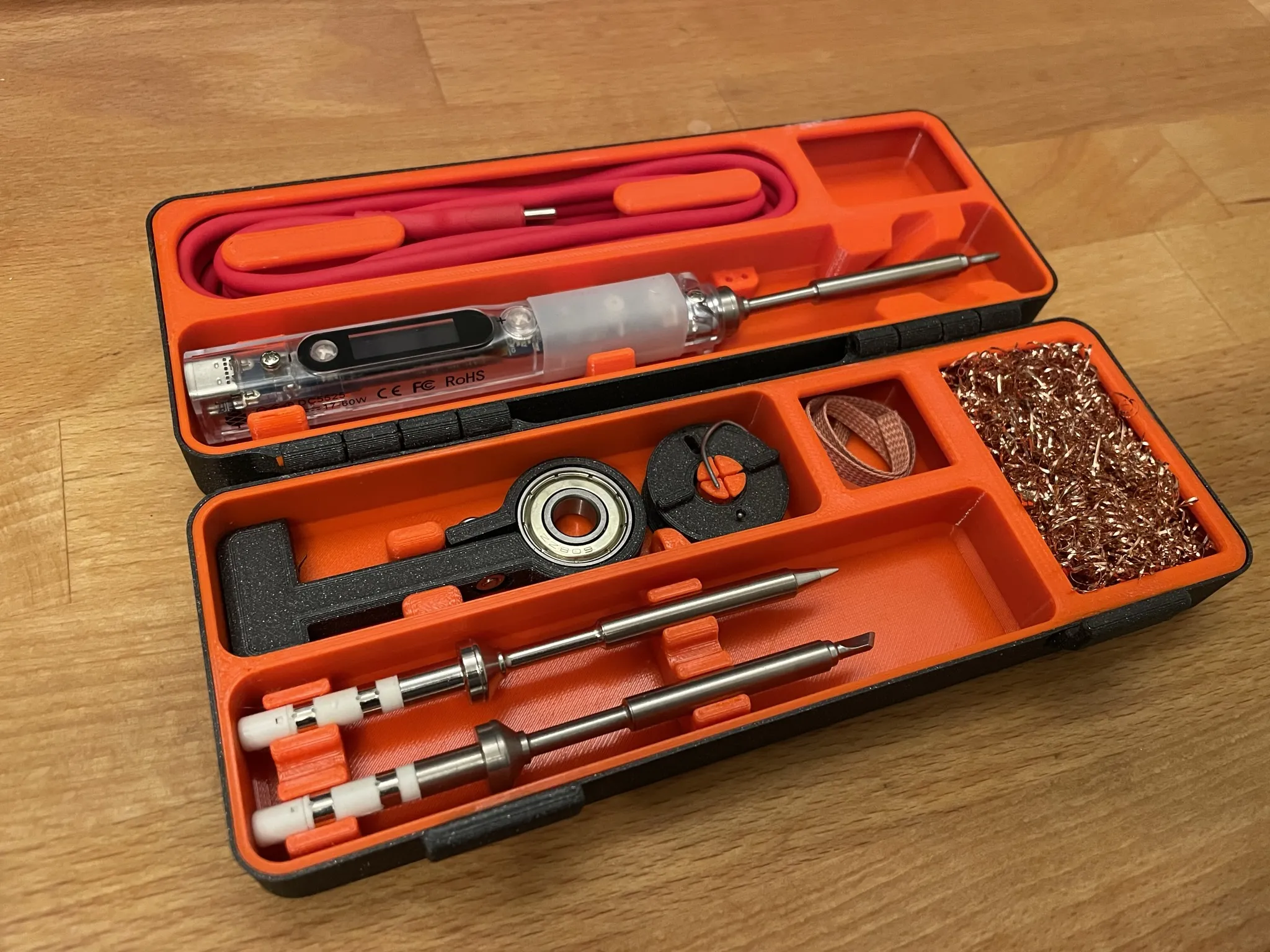 Vỏ đựng Pinecil/TS100 in nhiều phần và vật liệu