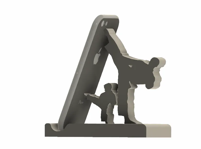 Giá đỡ điện thoại hình karate độc đáo