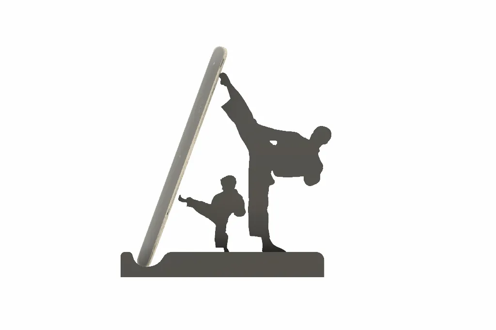 Giá đỡ điện thoại hình karate độc đáo