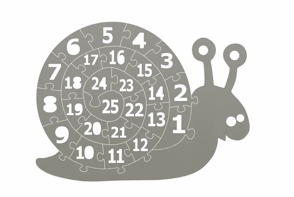 Câu đố ốc sên giúp trẻ học số và màu sắc