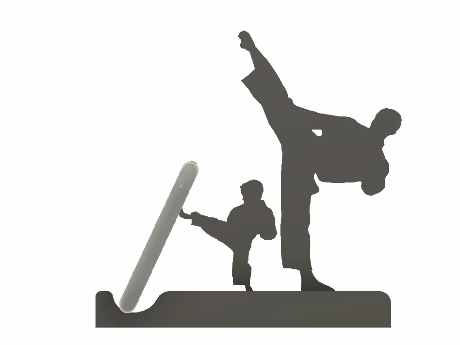Giá đỡ điện thoại hình karate độc đáo