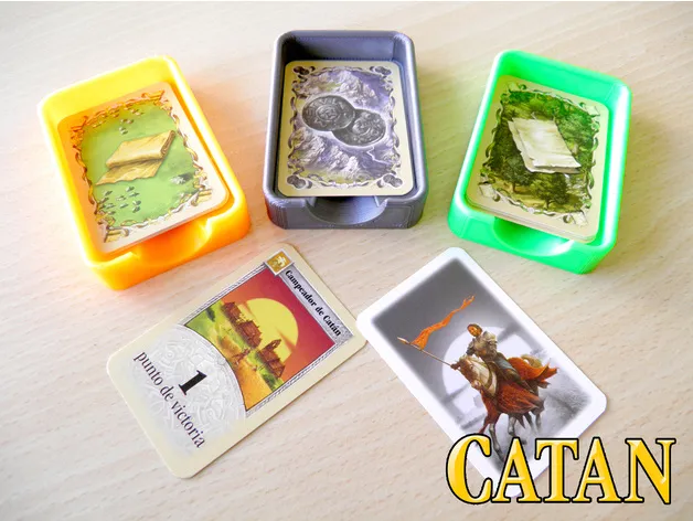 Khay đựng thẻ cá nhân cho trò chơi Catan hoặc Thỏ & Rùa