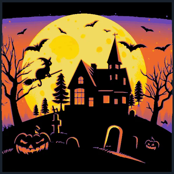 Đêm Halloween 2 - Tranh sợi filament của Hueforge