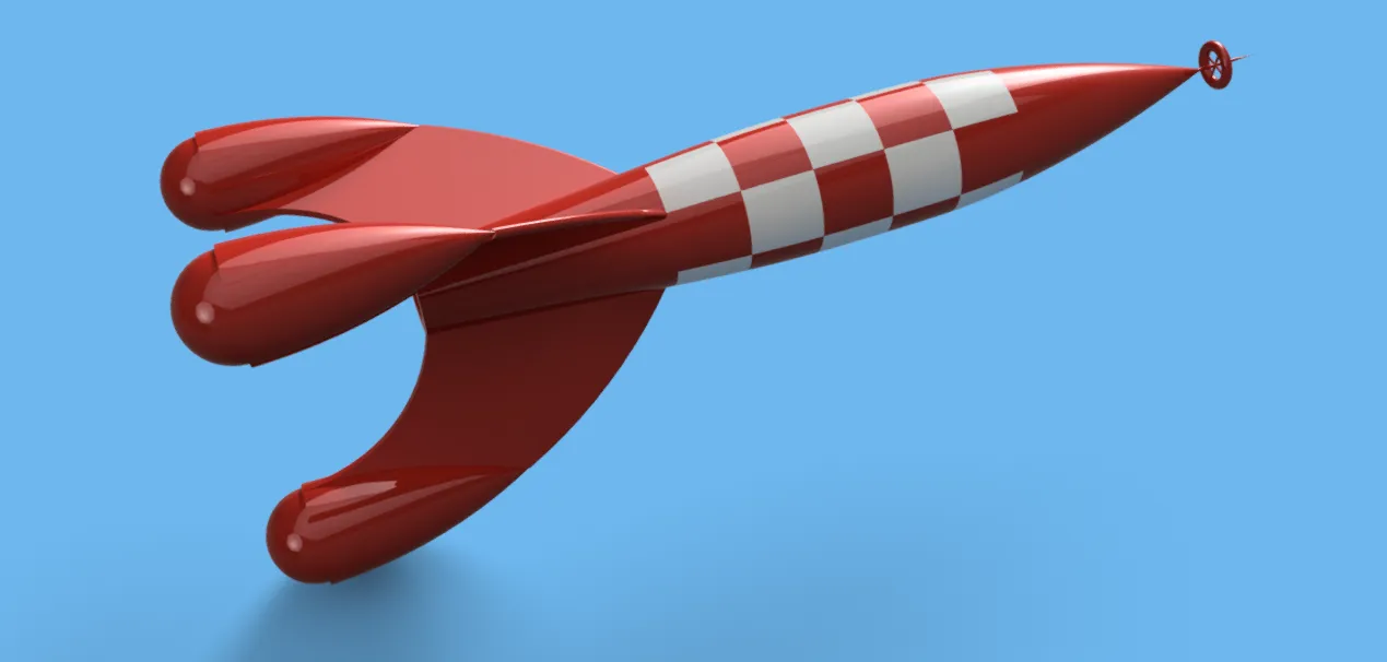 Tên tên lửa Tintin kích thước 1.05 mét