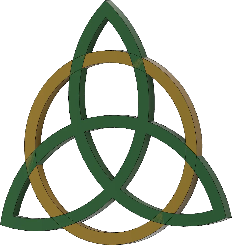 Nút thắt Celtic Triquertra nghệ thuật