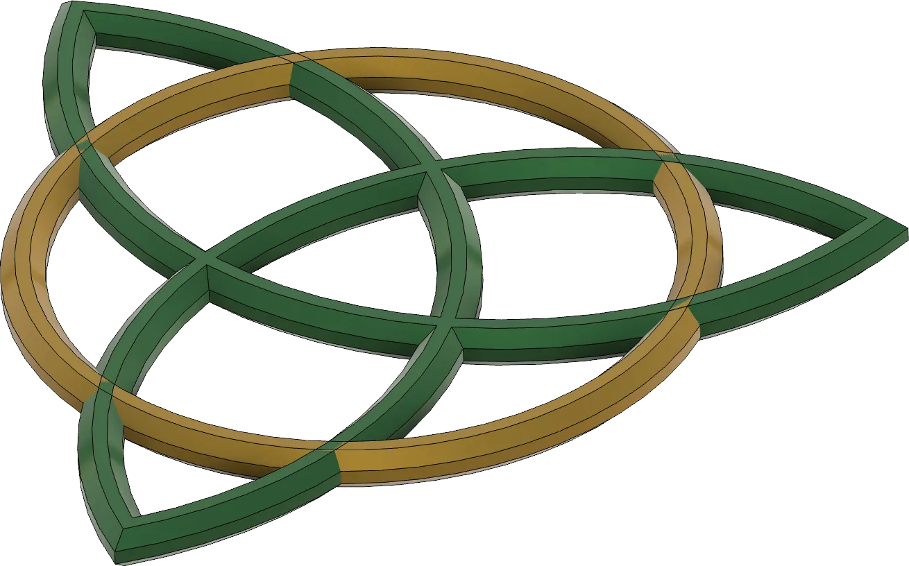 Nút thắt Celtic Triquertra nghệ thuật