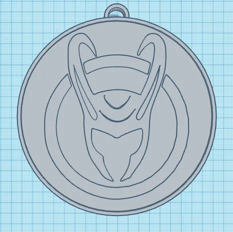 Móc khóa hình logo Loki độc đáo