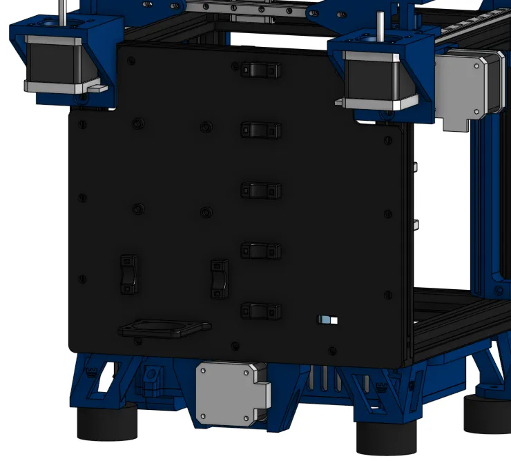 Mặt sau cho Rook 2020 với quản lý cáp dễ dàng
