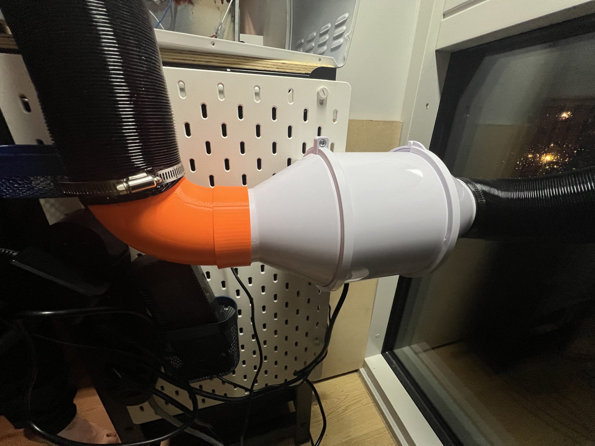 Côn 90 độ 75mm cho quạt hút khí