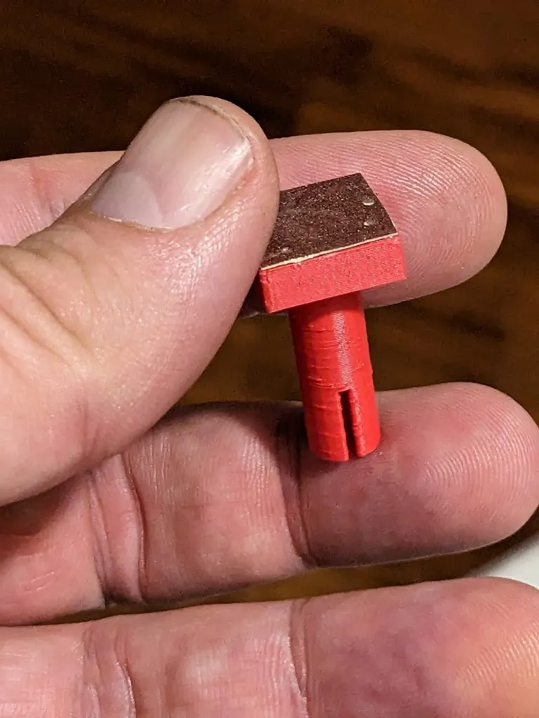 Đồ gá dán hình tròn vuông trên đũa