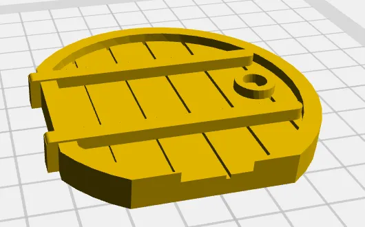 Nam châm tủ lạnh cửa Hobbit 67.5x65mm