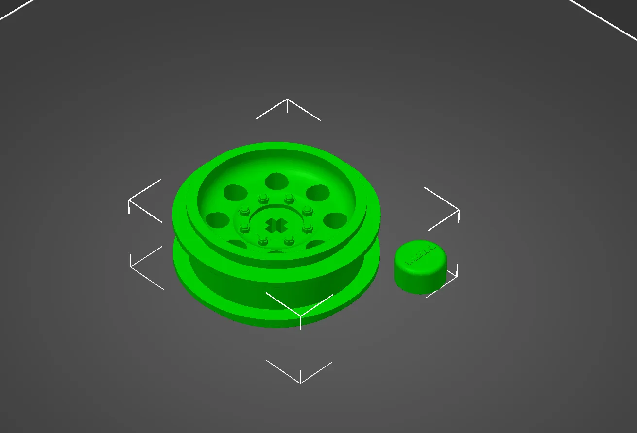 Mâm xe Lego Technic phong cách MAN Arocs