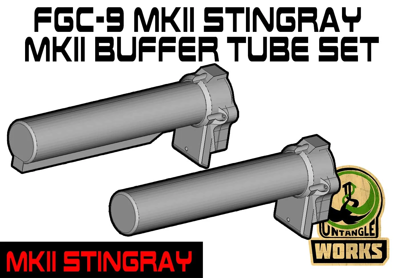 FGC-9 MKII Stingray với báng súng điều chỉnh và ống đệm FGC-9 ...