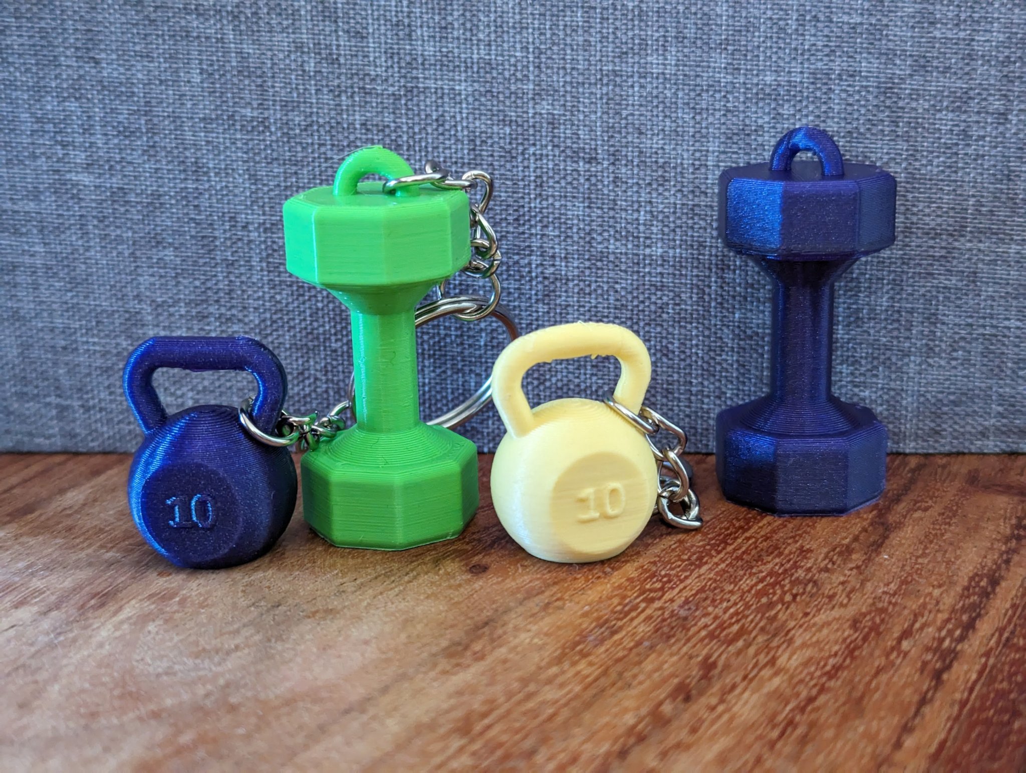 Móc khóa tạ dễ thương cho tín đồ phòng gym