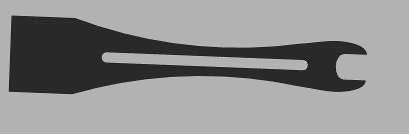 Công cụ spatula nhỏ kèm khóa mở 10mm