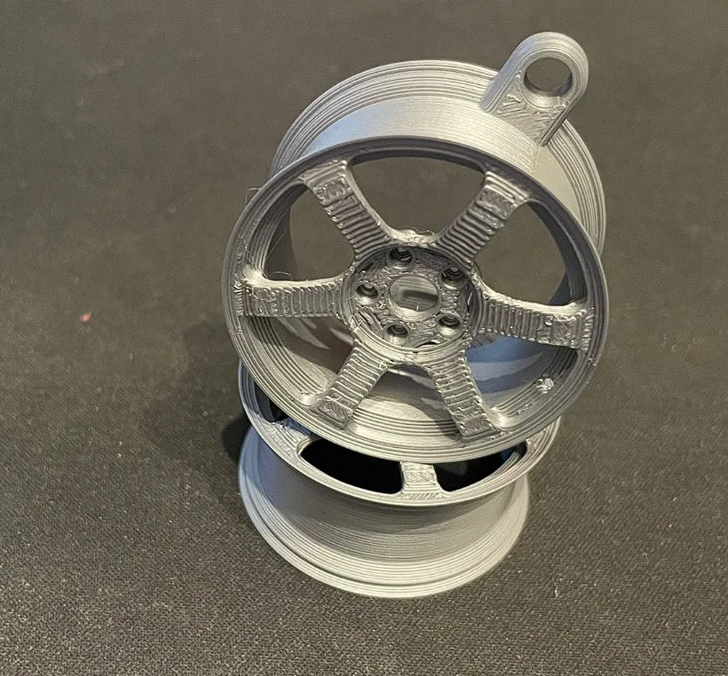 Móc khóa bánh xe thu nhỏ 18 inch phong cách VOLK TE-37