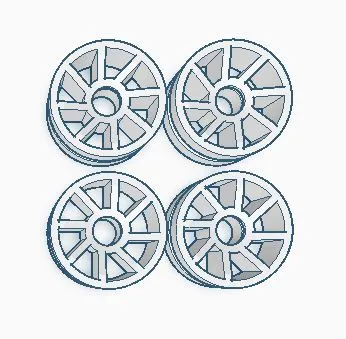 Bộ vành xe LEGO cho xe đua Speed Champions