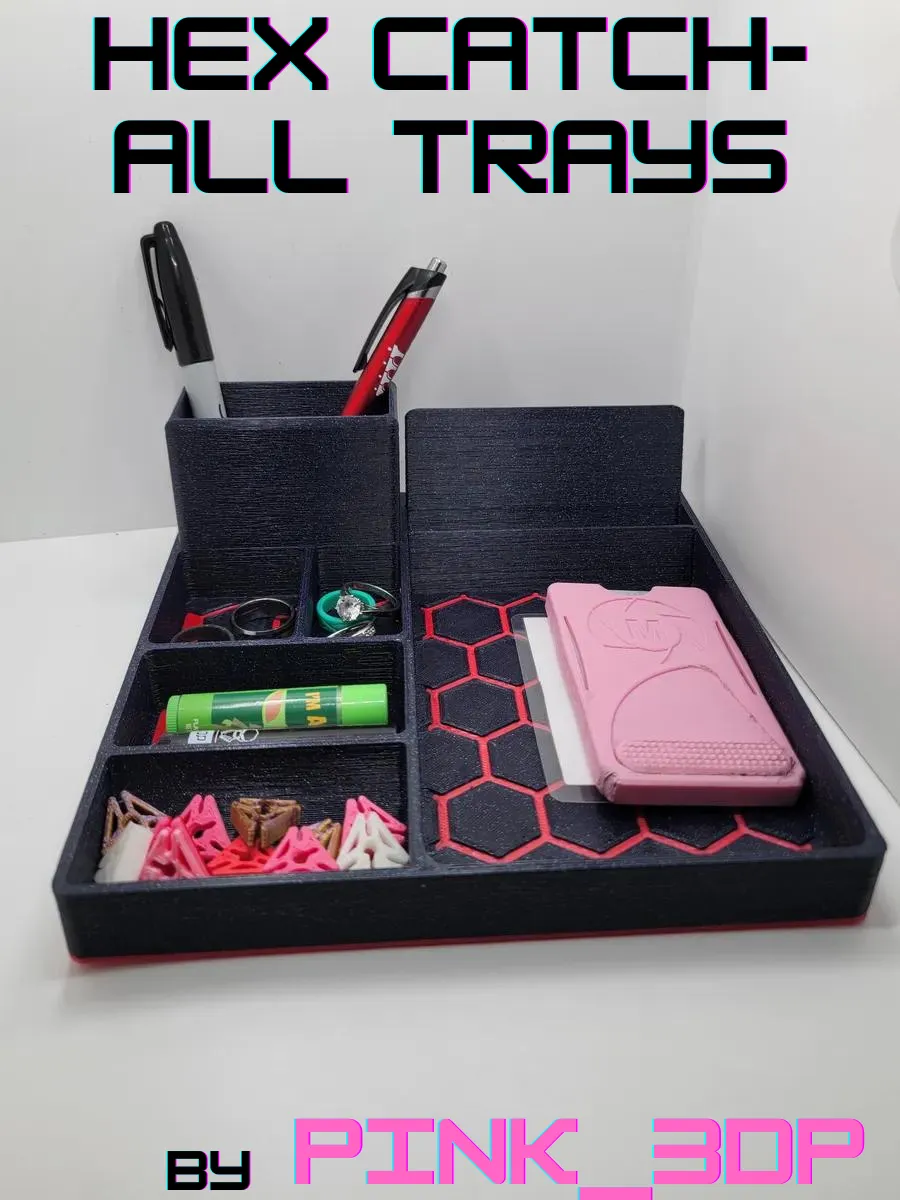 Khay đựng đồ đa năng hình lục giác với giá đỡ điện thoại