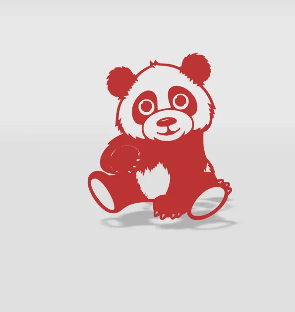 Trang trí tường với gấu trúc dễ thương