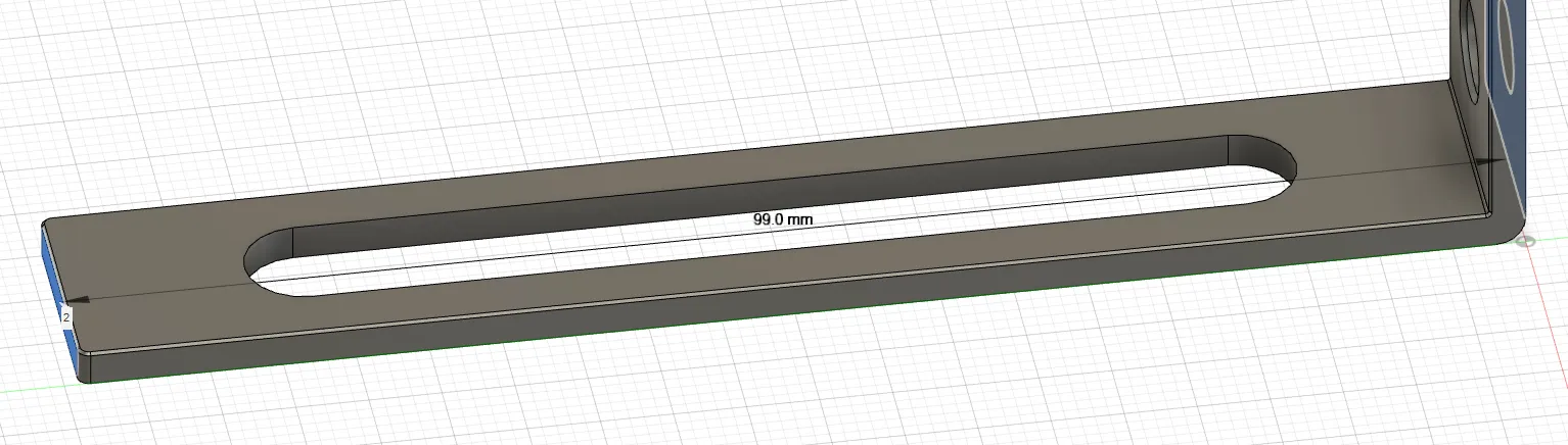 Góc điều chỉnh với lỗ dọc 99mm*38mm*16mm dày 2.5mm