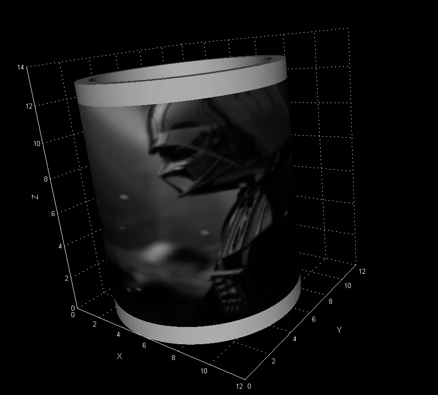 Đèn lithophanie Star Wars hình Darth Vader