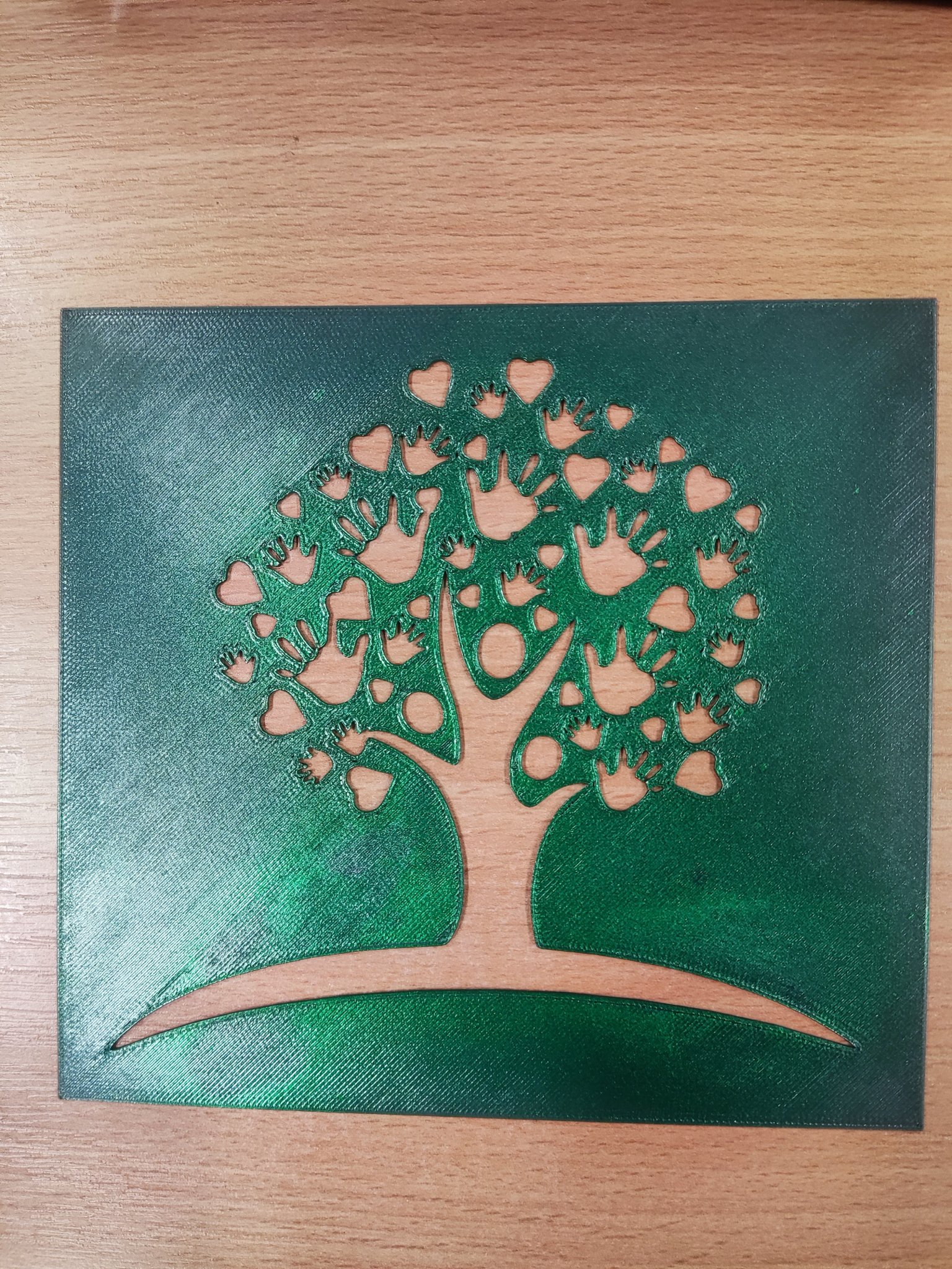 Mẫu khuôn để phun màu lên vải textile