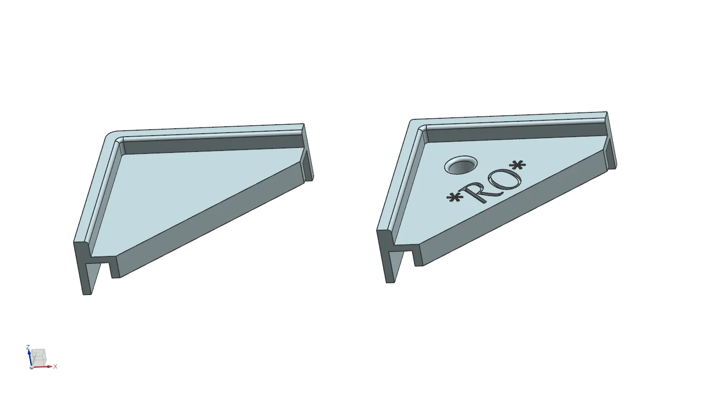 Góc bể cá cho nắp kính với các phiên bản độ dày khác nhau